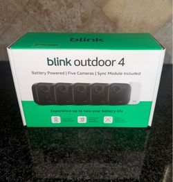 Blink Outdoor 4 5 Camera System + Sync Module