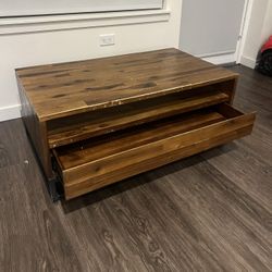 West Elm Wood Coffee Table $75