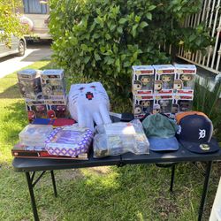 Funko Pops, Hats and Minecraft Plushie