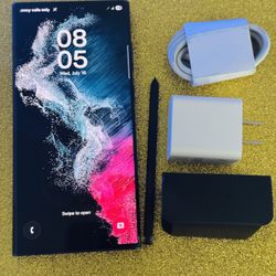 Samsung Galaxy s22 Ultra 5g (128gb) black UNLOCKED 