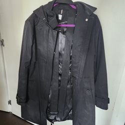 Calvin Klein Women's Rain Jacket-Large