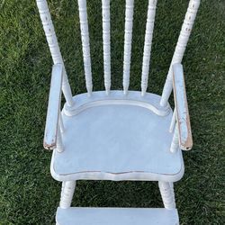 Vintage Shabby Chic White Jenny Lind Childs Chair