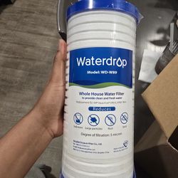 Waterdrop 4.5" x 10" AP810 Whole House 5 Micron Water Filter Cartridge, Sediment Water Filter Replac