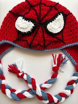 Crochet SpiderMan Beanie