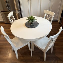 White Dining Table 