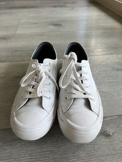 Converse Jack Purcell Leather White Sneakers Size 5