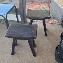 Two Mini Stools 
