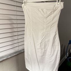 🤍 White Corset Mini Dress