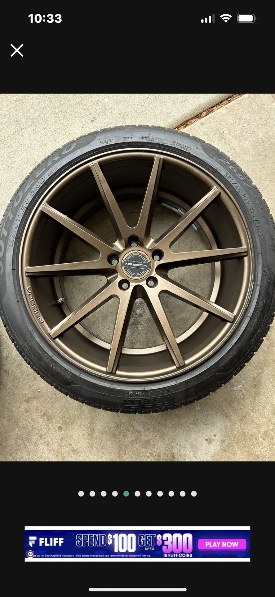 20” VOSSEN Wheels With Winter Tires