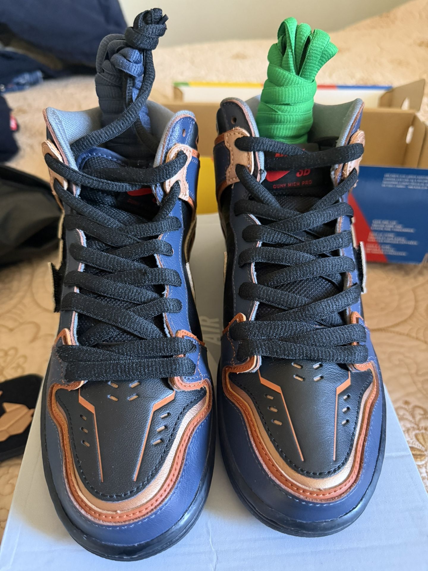 NIKE SB DUNK HIGH RX-0 UNICORN GUNDAM 02 BANSHEE BLACK SZ: 5M