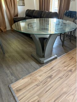 Round Glass Top Kitchen Table