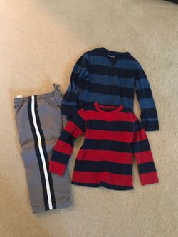 Warm comfy boys clothes thermal shirts and lined sweat pants