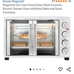 Mega Chef  Lite French Door Multi Functional Electric Tostador Oven 