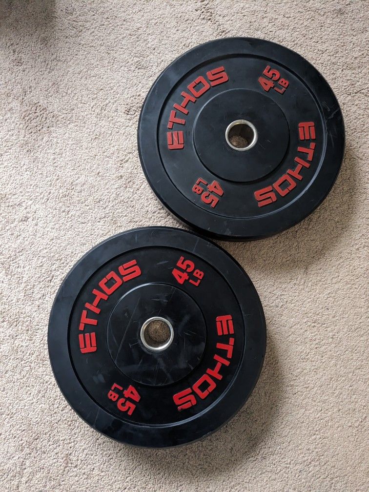 Ethos Bumper Weight Plates 45 Lbs