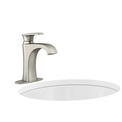 NEW - Kohler Tome Brushed Nickel Single-Handle Bathroom Faucet