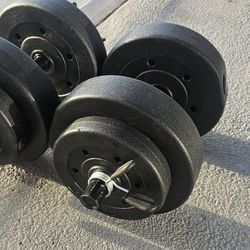 ADJUSTABLE DUMBELL SET