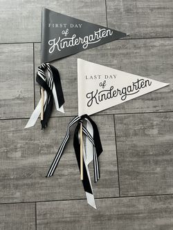 First Day And Last Day Of School Flags