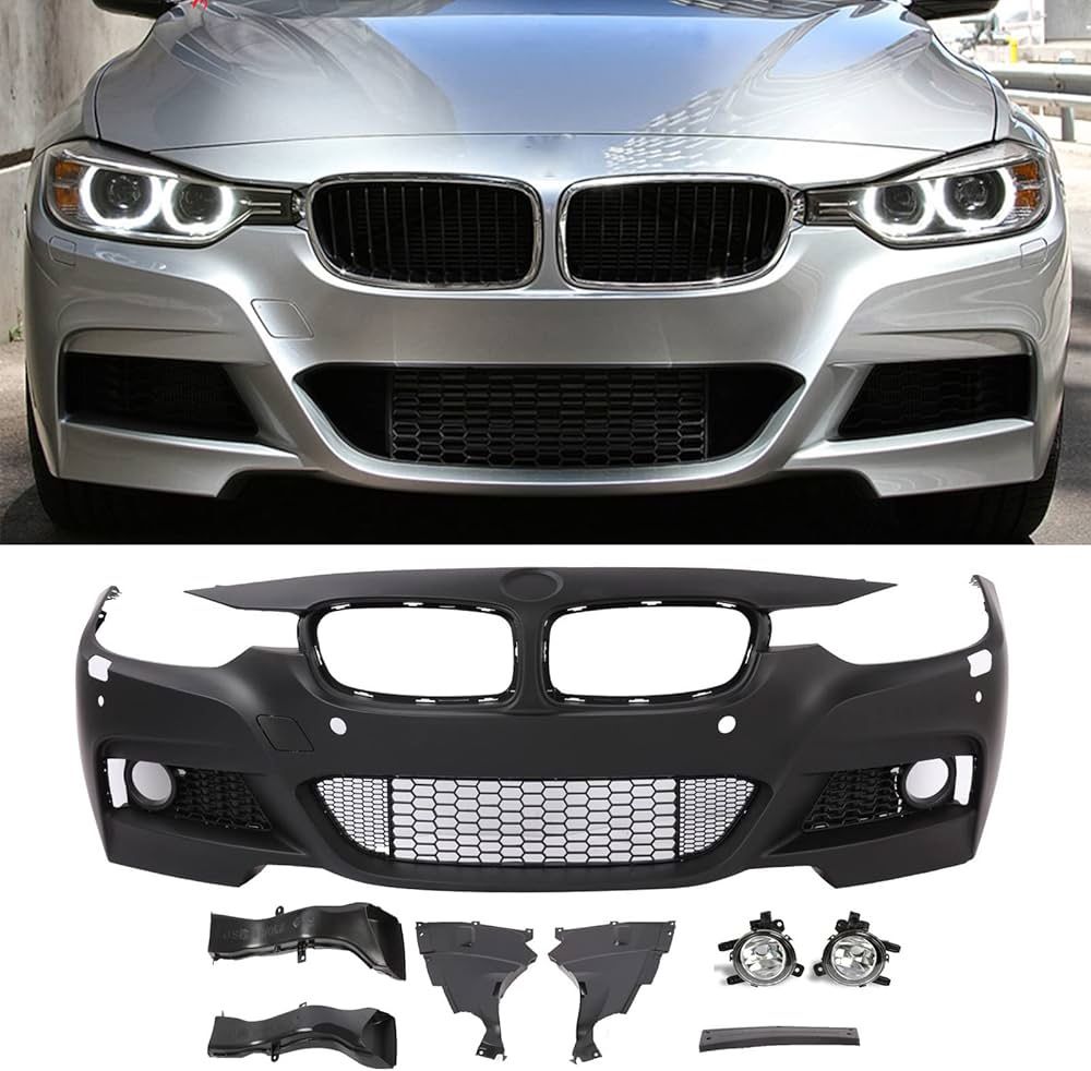 PENSUN F30 Mtech Style Front Bumper Fits for 2012-2018 BMW F30 3 Series Sedan & Wagon