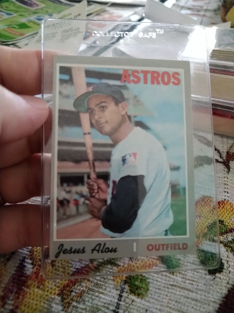 1970 Topps Houston Astros Jesus Alou Card John Mayberry Rookie Baseball Card
