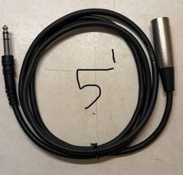 1/4" to Male XLR Cable (5 feet)