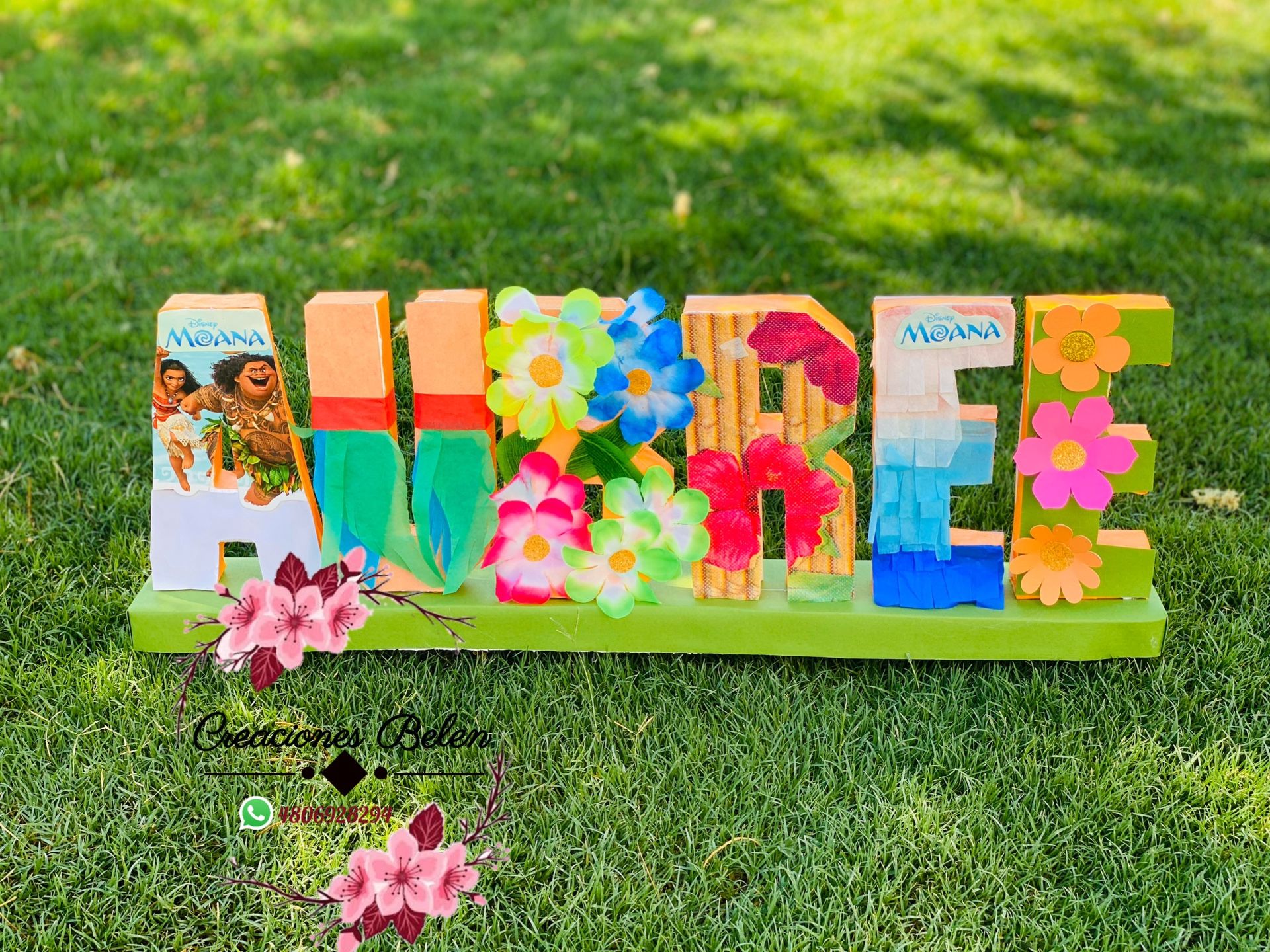 Party decor letters / letras decoradas para fiesta Moana frozen coco Elmo pj