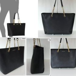 Michael Kors Jet Set Travel Chain Leather  Black Handbag Brand New.OBO . Perfect Conditions 