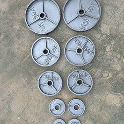 Iron Weight Set – 45s, 35s, 25s, 5s & 2.5s – Home Gym Plates