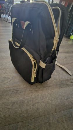 Diaper Bag With Baby Bed/changing Station