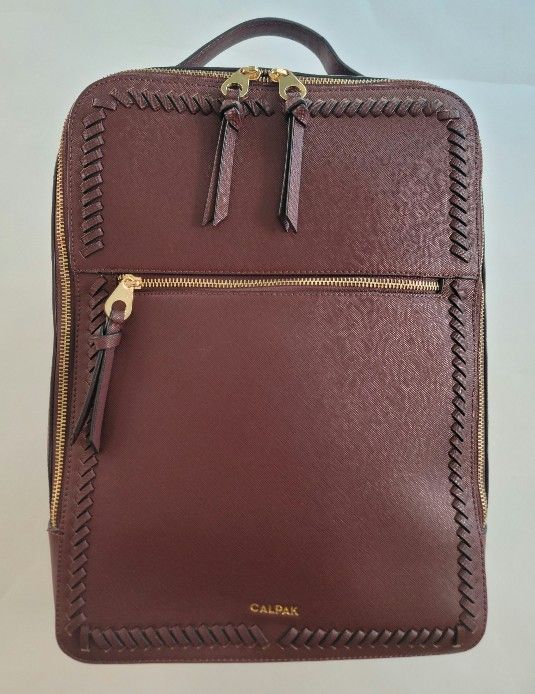 CALPAK Burgundy Kaya Laptop Backpack