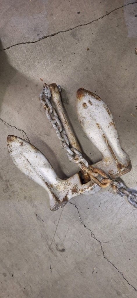 Anchor 15Lb With Line For Boat