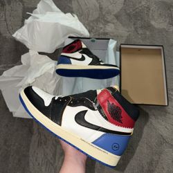 Jordan 1 Retro High OG SP “Fragment x Union LA Varsity Red Sport Royal 