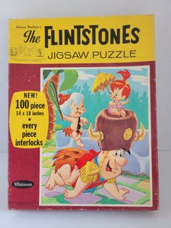 Vintage Flintstones 100 PC Puzzle