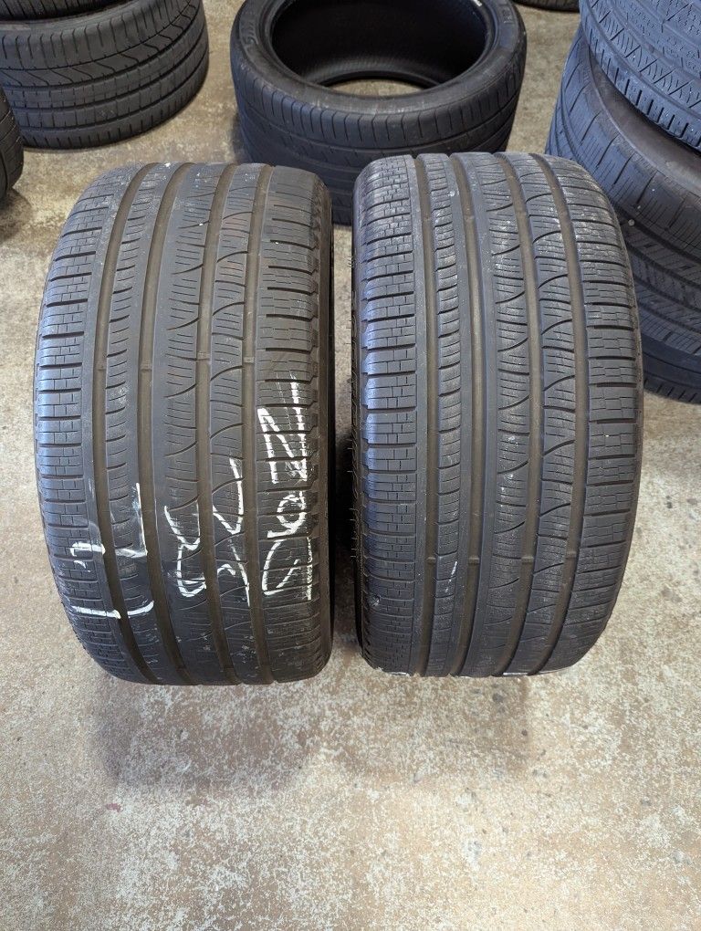 295/35R21 PIRELLI SCORPION VERDE ALL SEASON PAIR OF TIRES