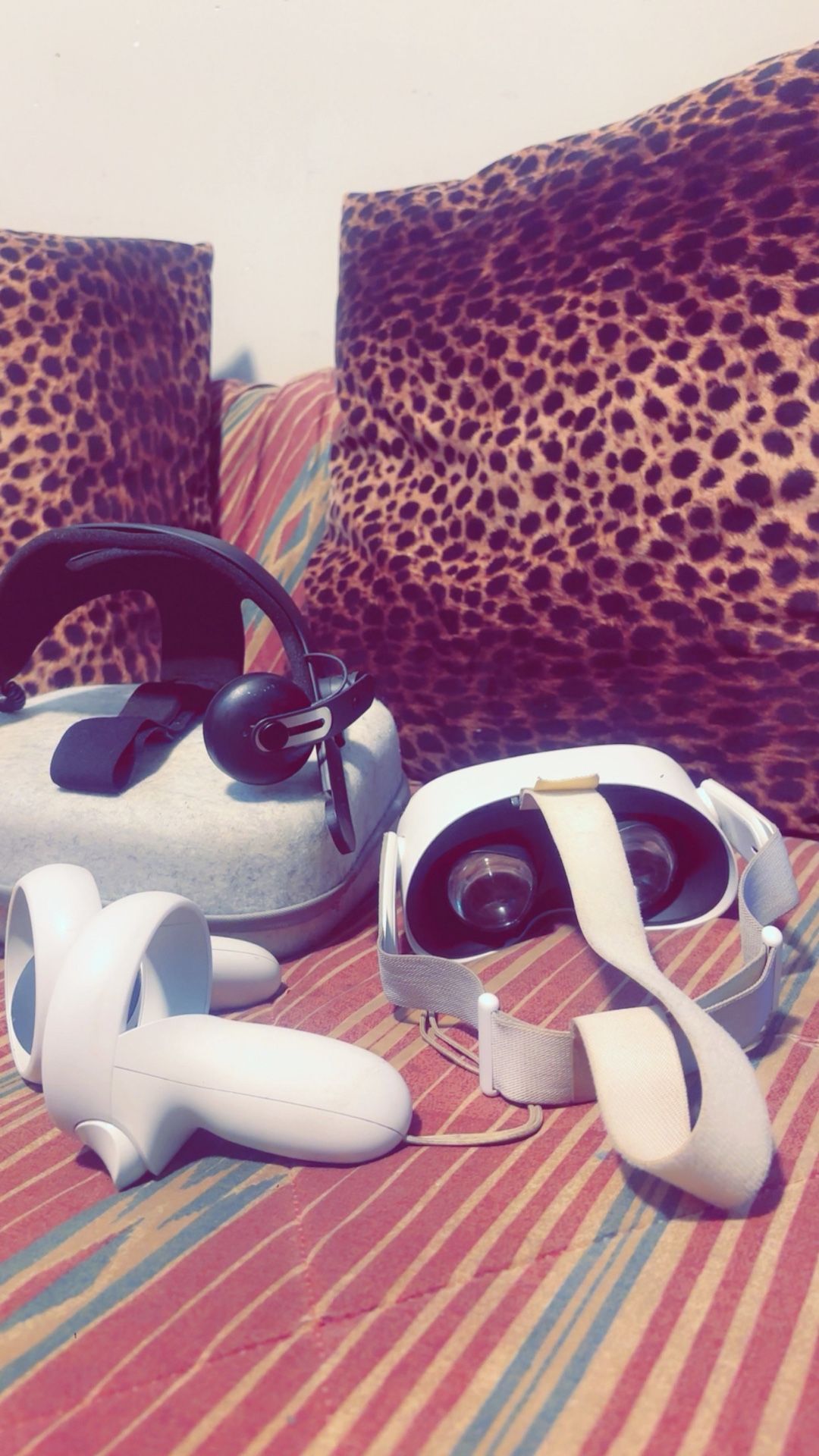 Oculus Quest 2 With Controllers, Case, And Additional Headset