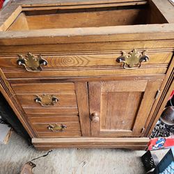 Antique Dresser Has Marble Top
