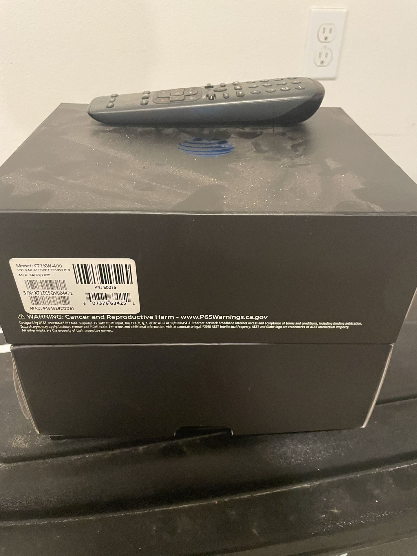 AT&T TV C71KW-400 streaming receiver