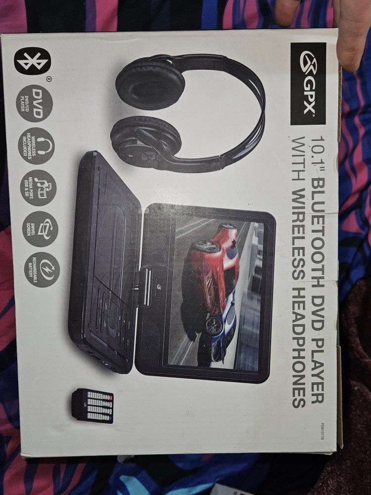 GPX 10.1" Bluetooth DVD Player