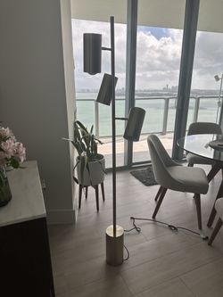 West Elm Floor Lamp Gold