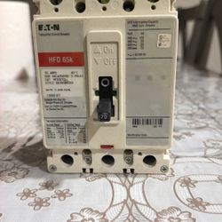 Eaton HFD3070BP10 65k 70 amp 600 Vac 3 Pole