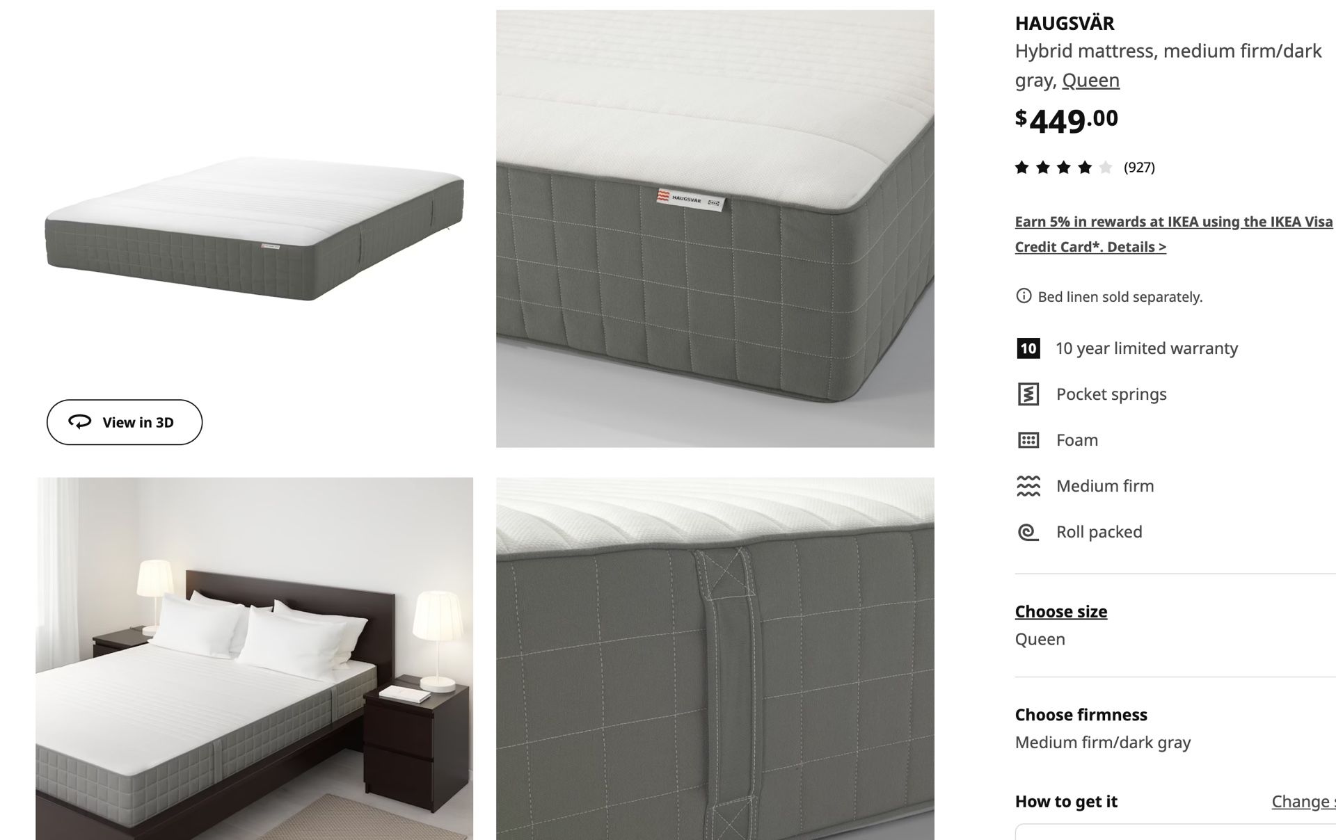 Ikea Haugsvar Mattress Queen skt.zst.tarnow.pl