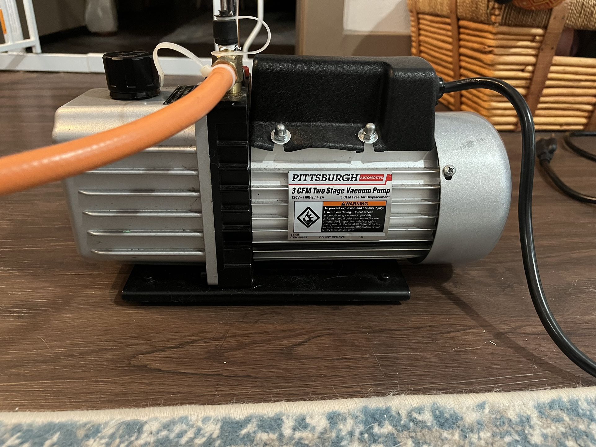 Pittsburgh Automotive 3 CFM 2 Stage Vacuum Pump