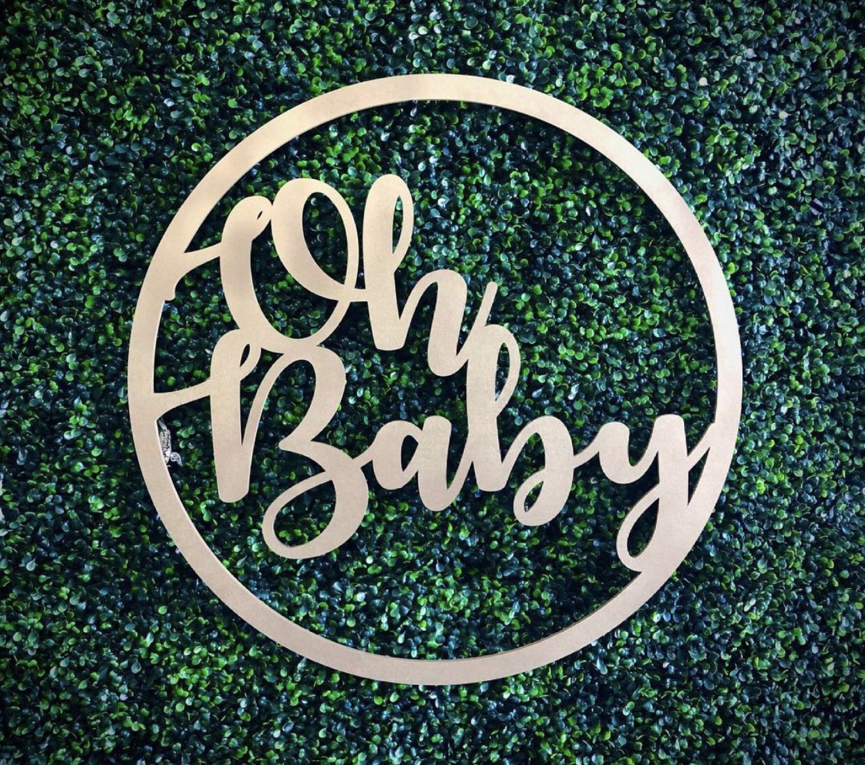 24” Oh Baby Sign For Party Backdrops