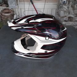 THH TX-12 Motocross Helmet w/Ignite Razor Graphic (Size XL 61-62cm)