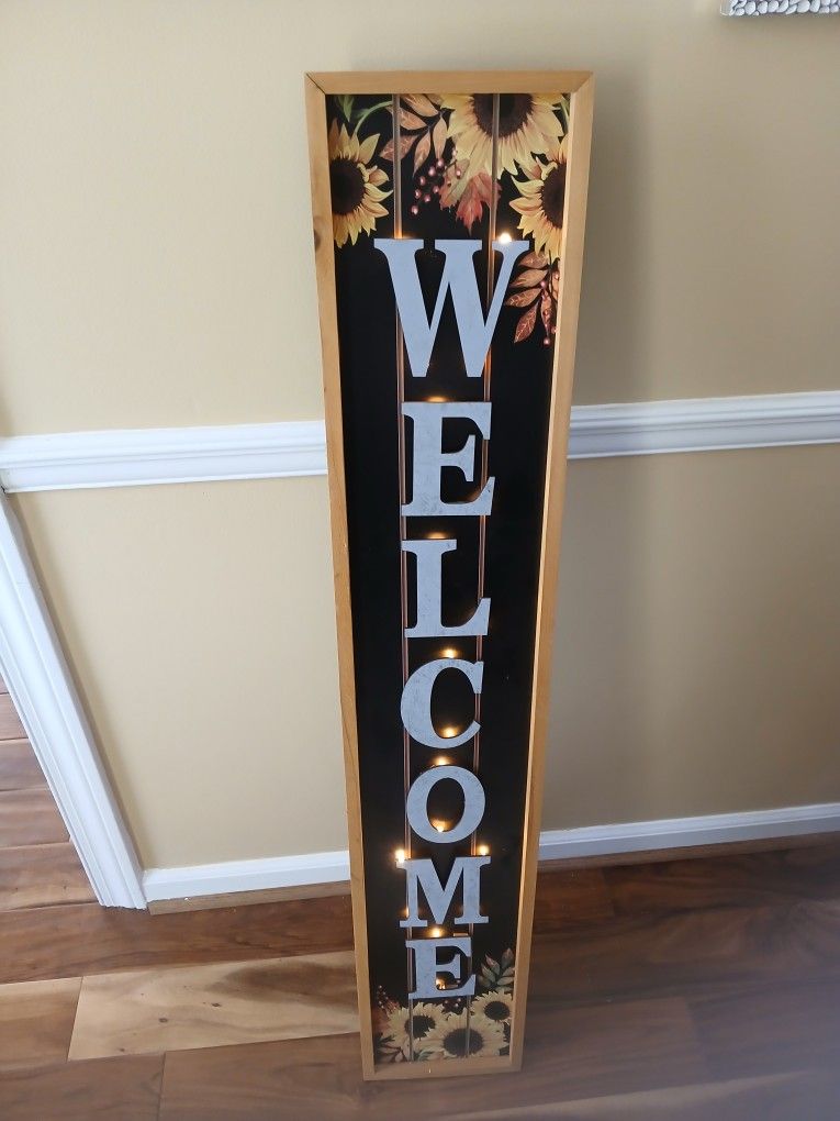Lighted FALL WELCOME