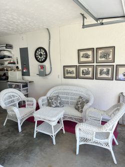 Rattan 4 Pieces Seater And Chair Set