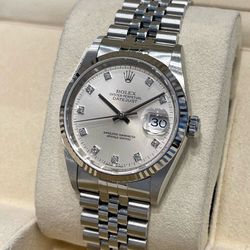 Rolex 16234 White Gold 36mm Full Set Buy Sale Trade Watches Gold Scrap Silver 14k 24k Chains Rings Diamonds 