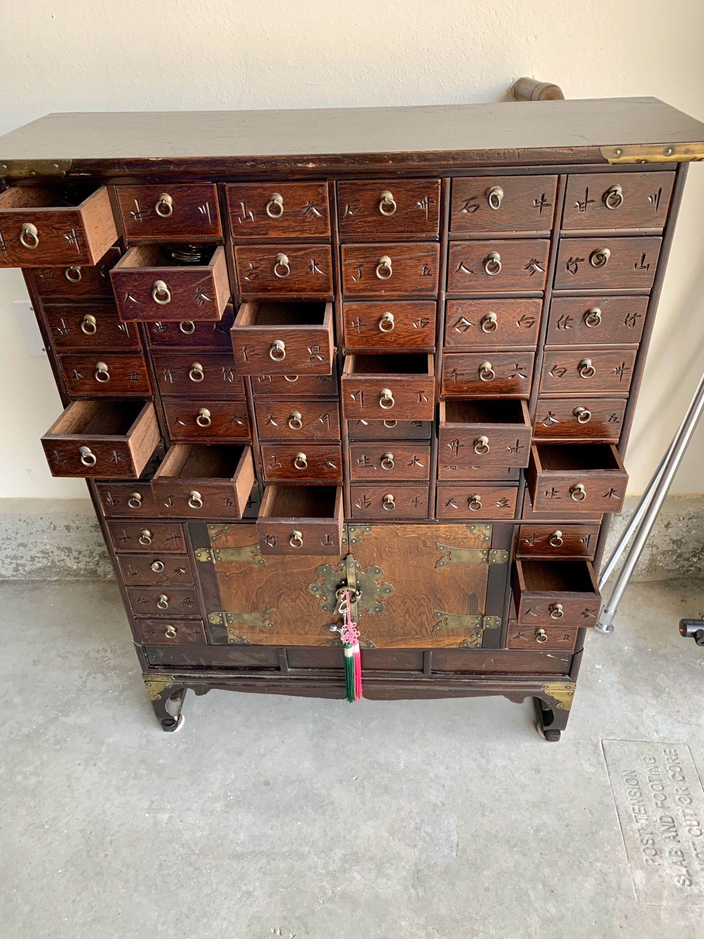 Antique Asian apothecary chest / medicine cabinet