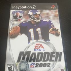 Madden 2002 Football PLAYSTATION 2 