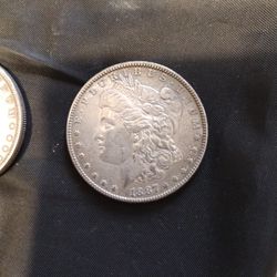 Silver Dollar Morgan's 1887 and 1884
