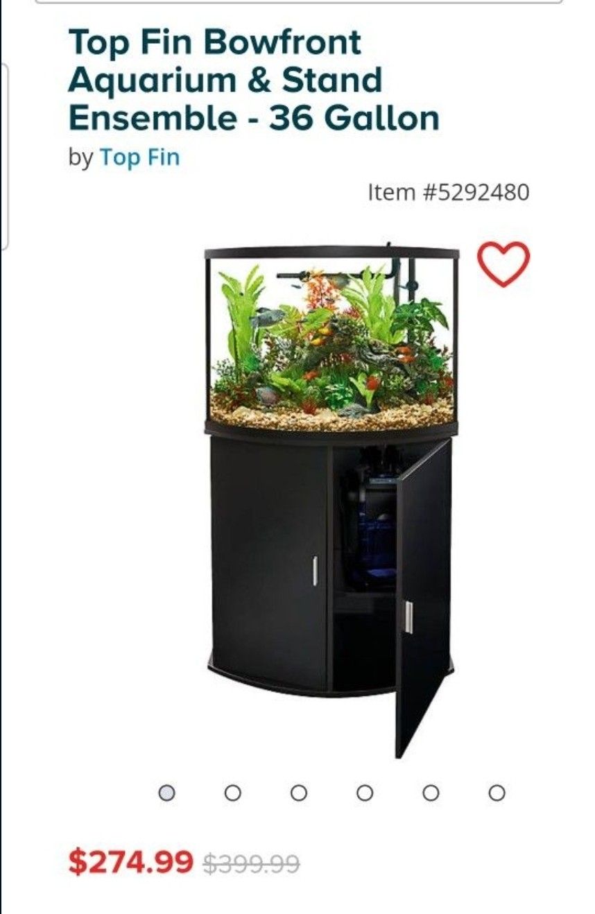 Bow Aquarium With Stand